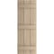 Ekena Millwork Rustic Three Board Joined Board-n-Batten Rough Sawn Faux Wood Shutters, 16 1/2W x 84H, PR SHUBJS16X84RSPR - alternate 14